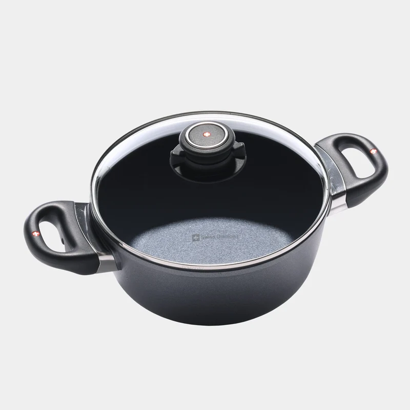 HD Nonstick 2.3 qt Casserole with Glass Lid | Made in Switzerland
