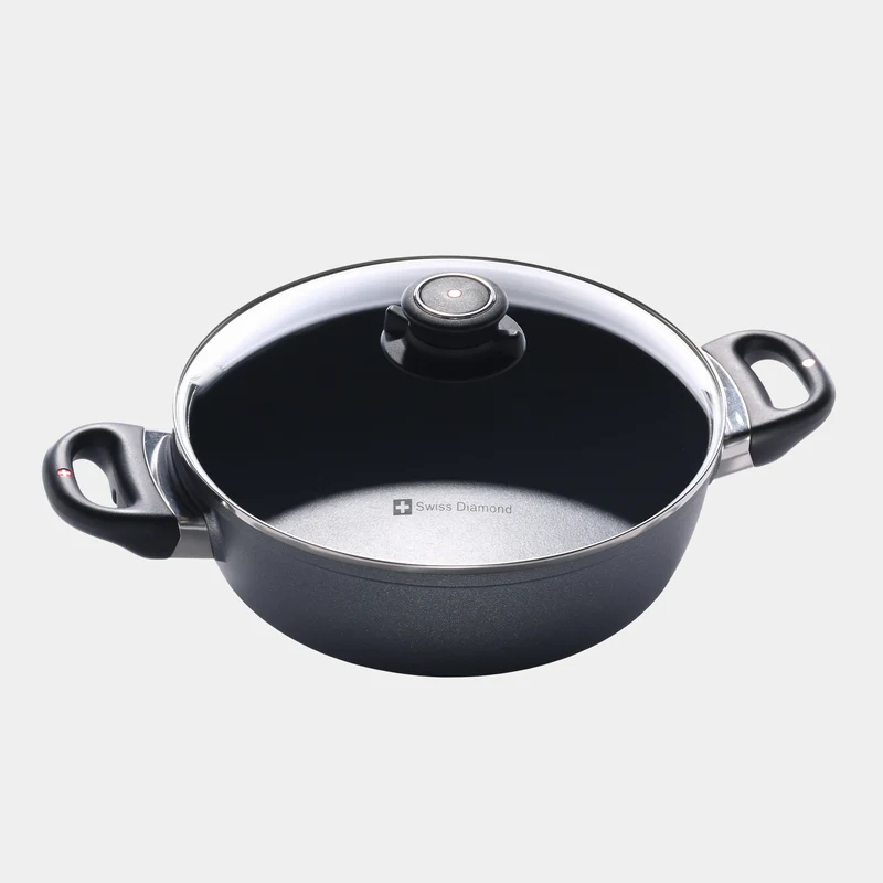 HD Nonstick 3.2 qt Casserole with Glass Lid | Made in Switzerland