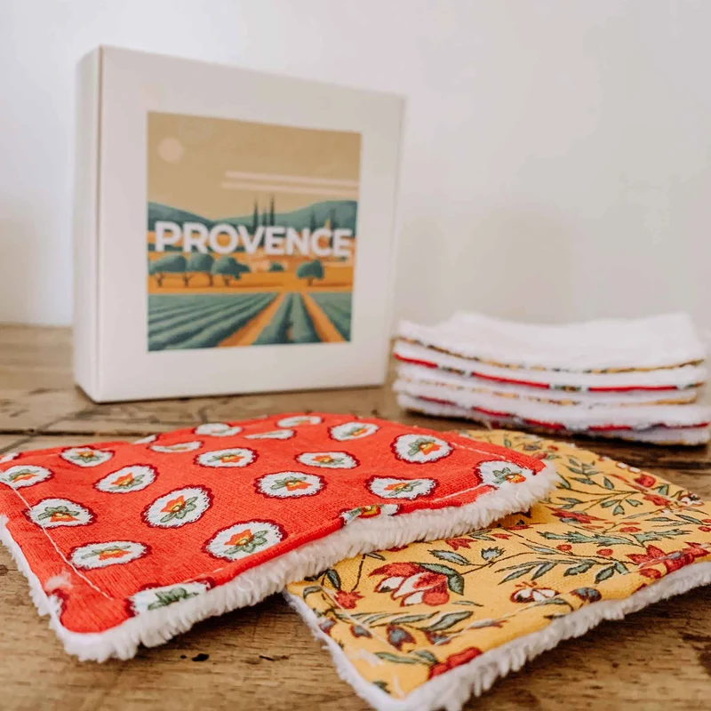 Carrés Démaquillants Écologiques Provençal