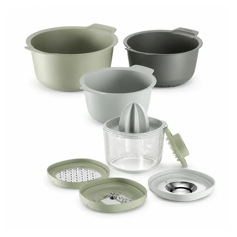 Mixing Bowls & Kitchen Helper Set (9 piece)