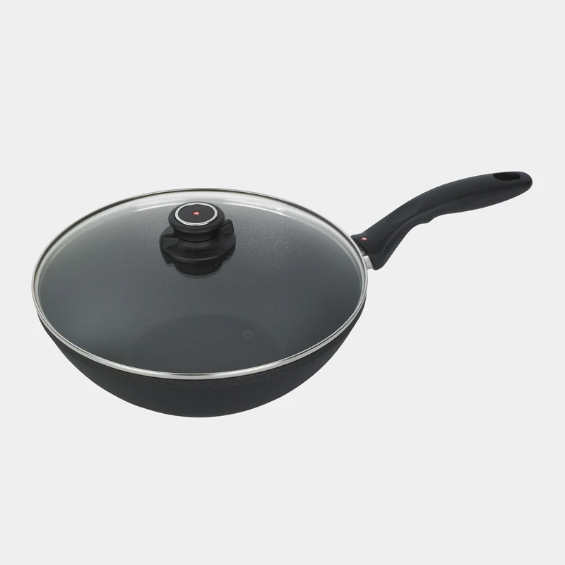 XD Nonstick Wok with Glass Lid | Made in Switzerland