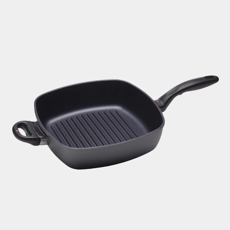 HD Nonstick 11" x 11" Deep Square Grill Pan | Made in Switzerland