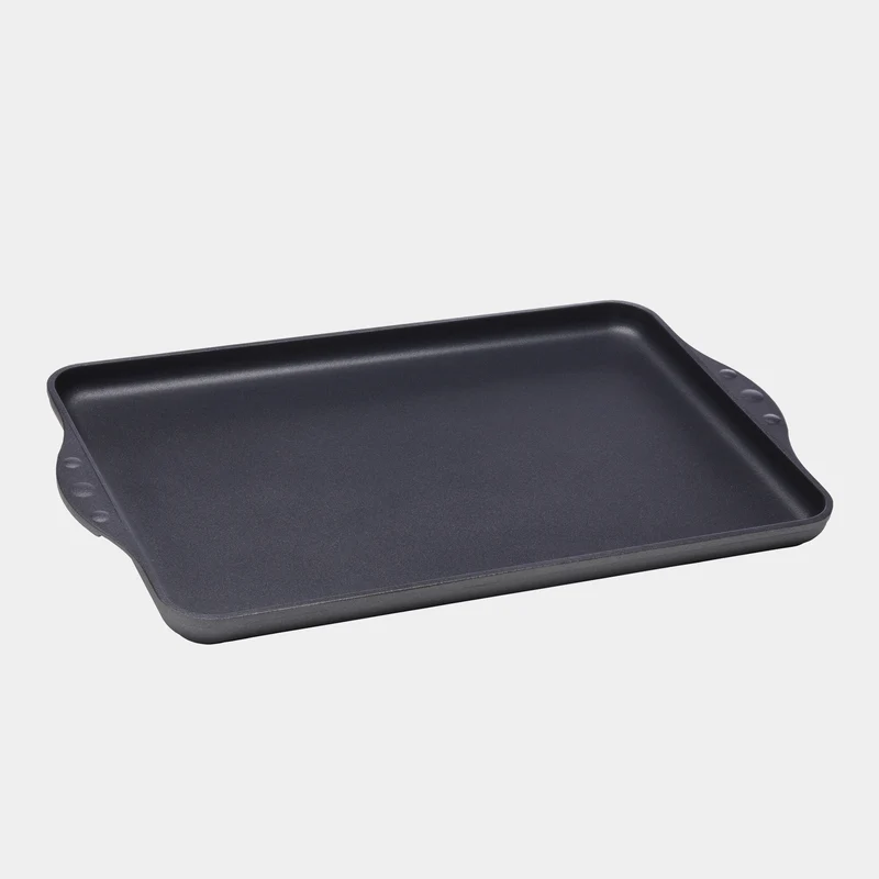 HD Nonstick 17" x 11" Double-Burner Griddle | Made in Switzerland