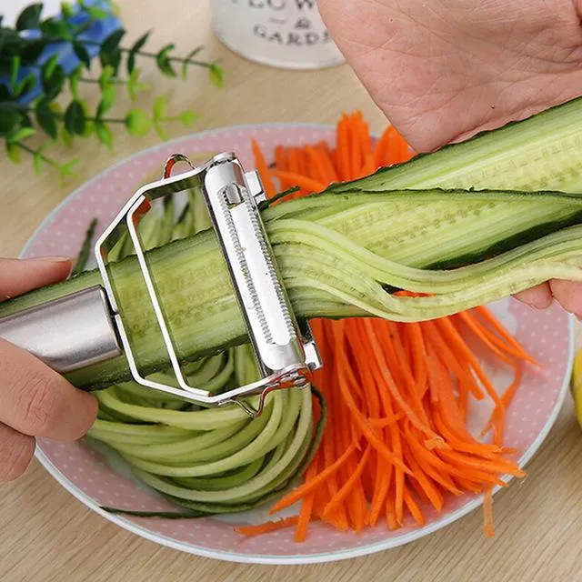 Éplucheur Julienne Multifonction en Acier Inoxydable