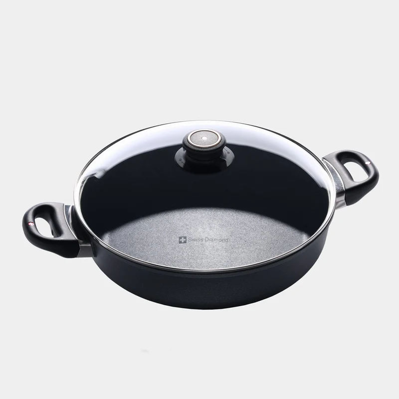 HD Nonstick Sauteuse with Glass Lid | Made in Switzerland