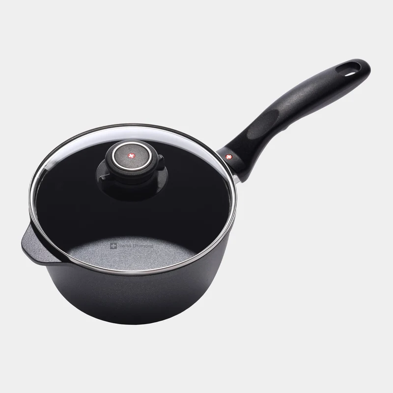 HD Nonstick Saucepan with Glass Lid - Induction | Made in Switzerland