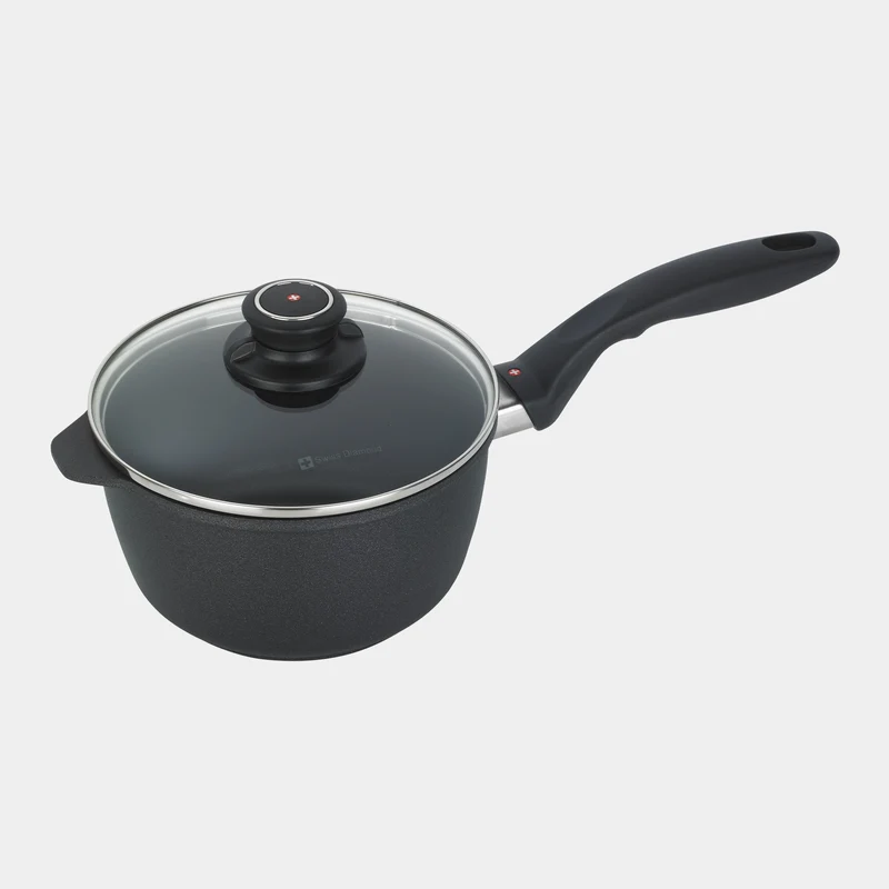 XD Nonstick Saucepan with Glass Lid - Induction | Made in Switzerland