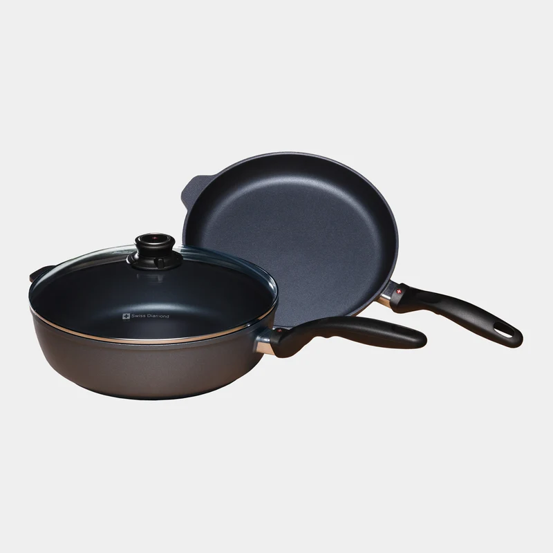 HD Nonstick 3-Piece Set - Fry Pan & Saute Pan - Induction | Made in Switzerland