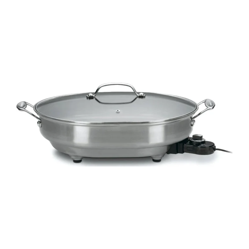 Cuisinart Sartén Eléctrico 1500 W 5.2 Litros, CSK-150NAS