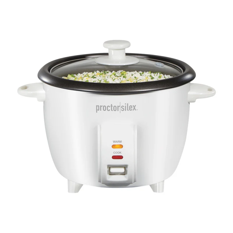 Proctor Silex Olla Arrocera y Vaporera 10 Tazas Blanco, 37533MN
