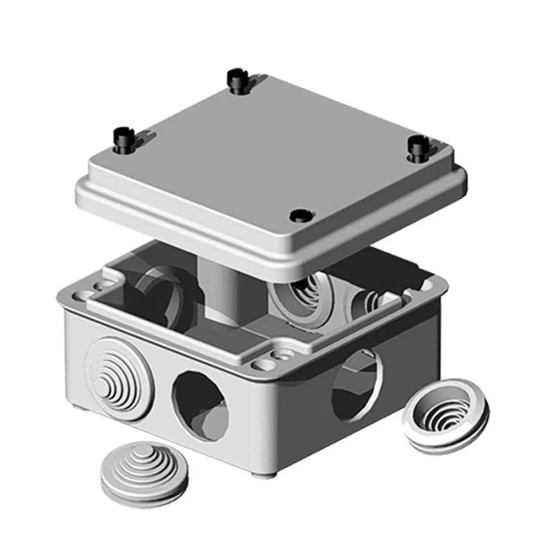 Eagle Caja Estanca Conos 80 x 80 x 50MM de 7 Entradas, 220B