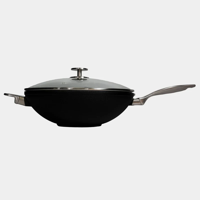 CXD PFAS-freier Antihaft-Wok mit Deckel und Rost – 32 cm, 5 l