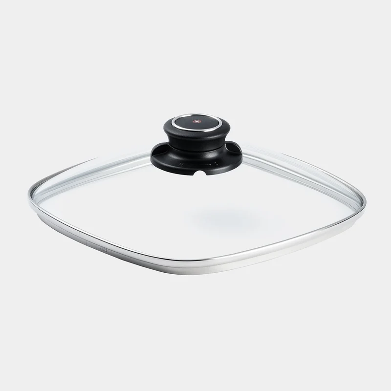 Quadratischer Deckel aus gehärtetem Glas