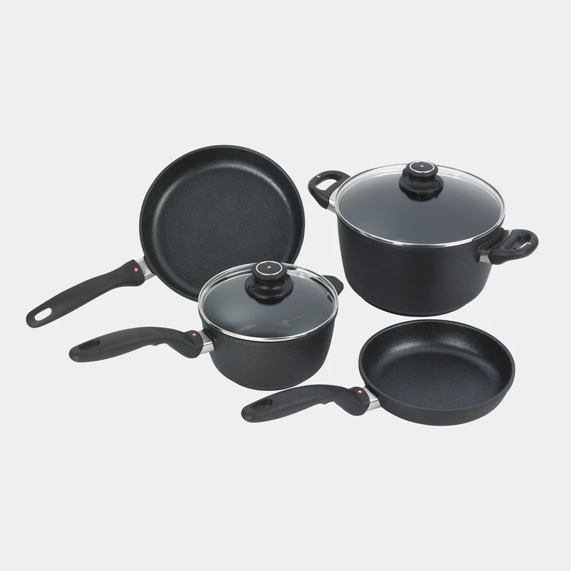 XD Antihaft-Set, 6-teilig – Bratpfanne, Sauciere und Kochtopf – Induktion