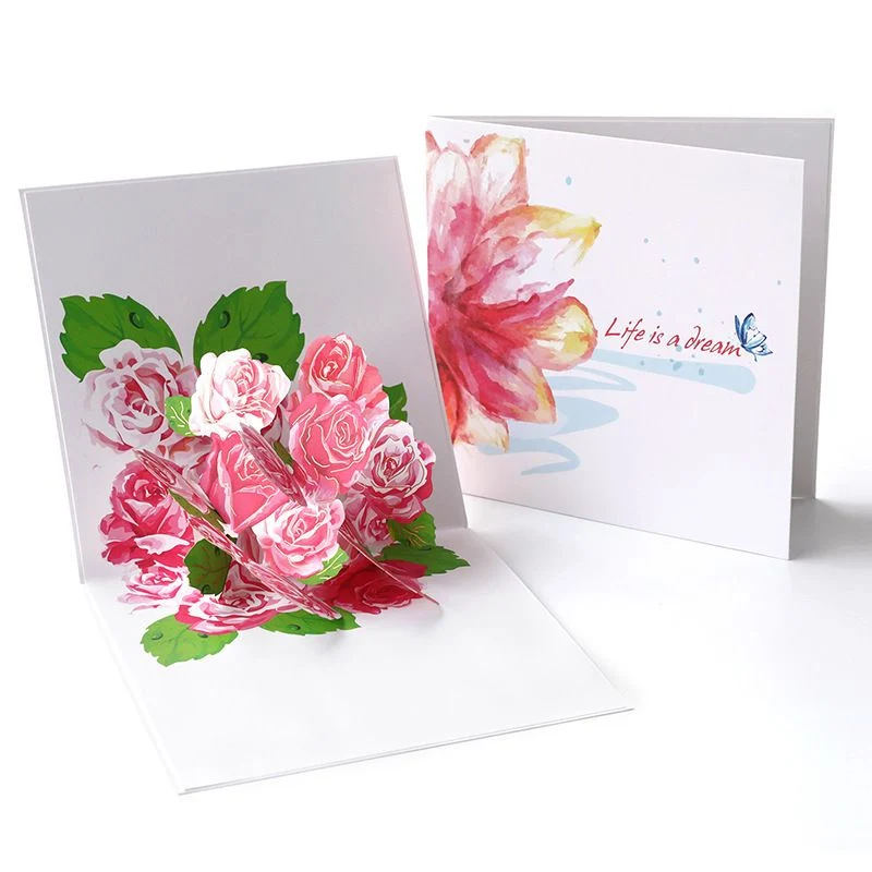 AKIS HOME 3D-Grußkarte Bouquet