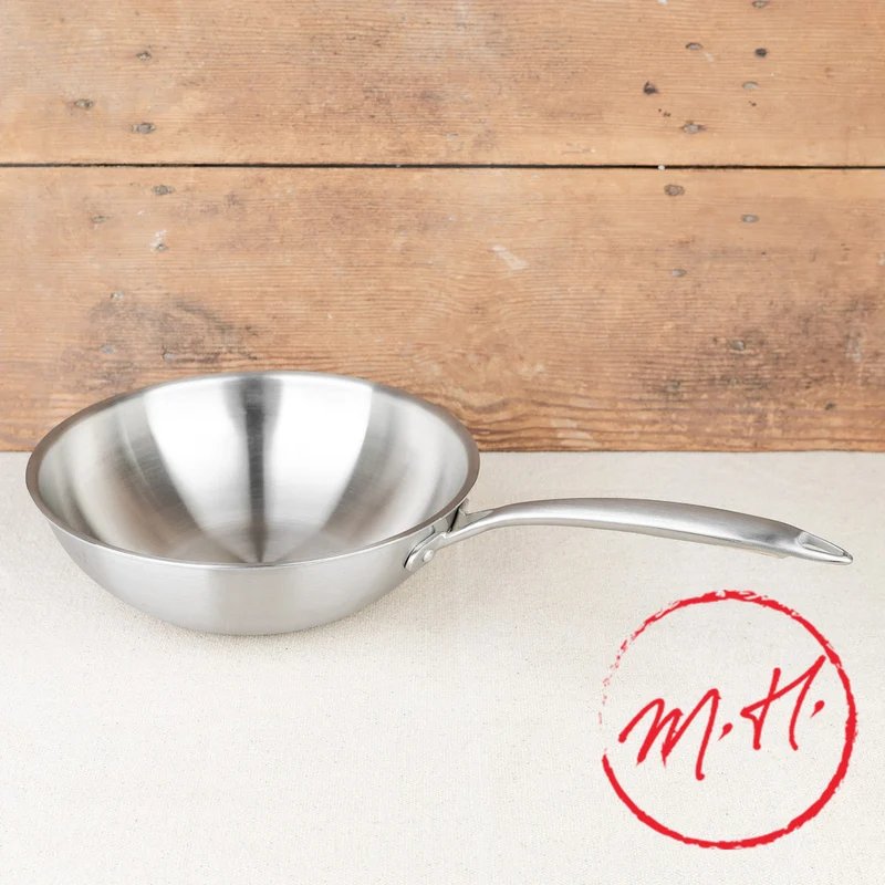 Wok tricouche en inox