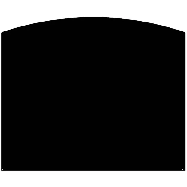 Plaque de sol Demi-ronde Noire L120 H100