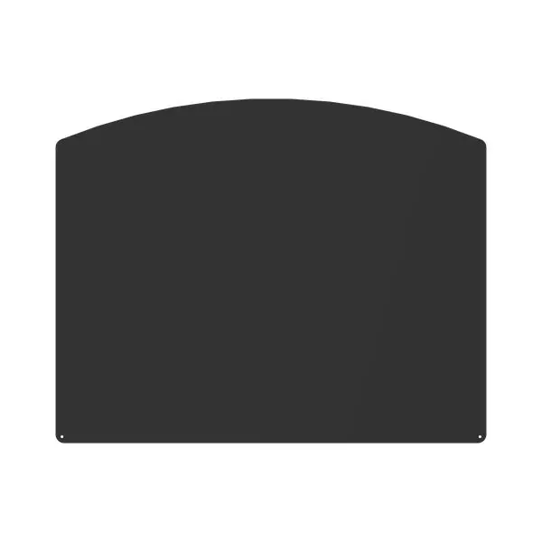 Plaque de sol Demi-ronde Noire L100 H80