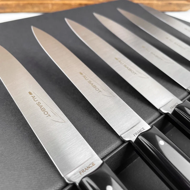 Coffret 6 couteaux de table noirs Richelieu