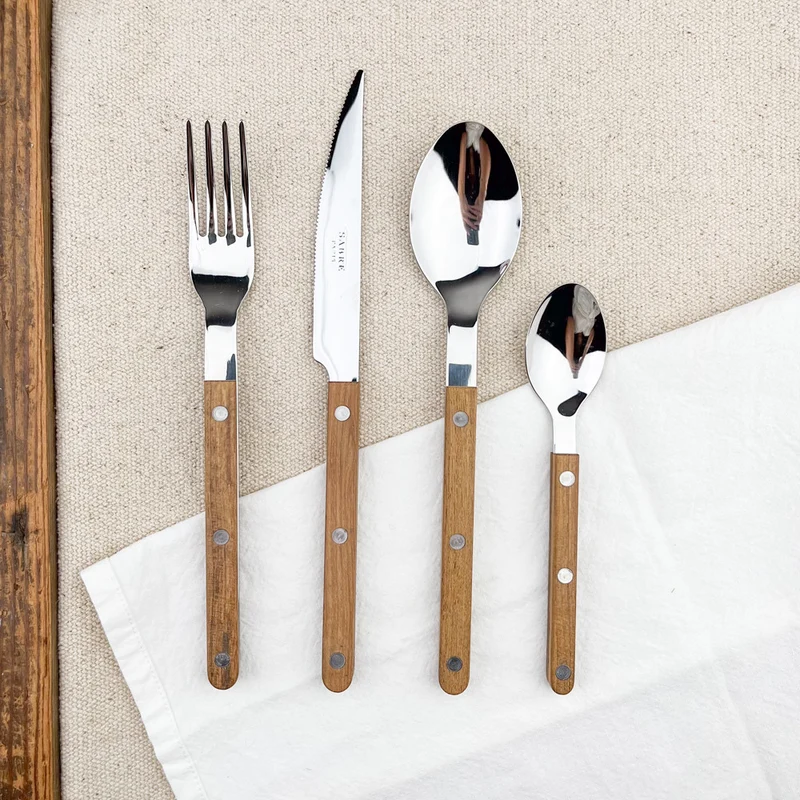 Coffret de 4 couverts de table bistrot