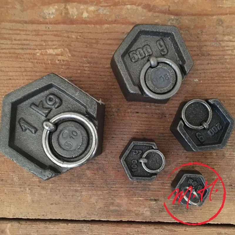 Poids hexagonaux en fonte