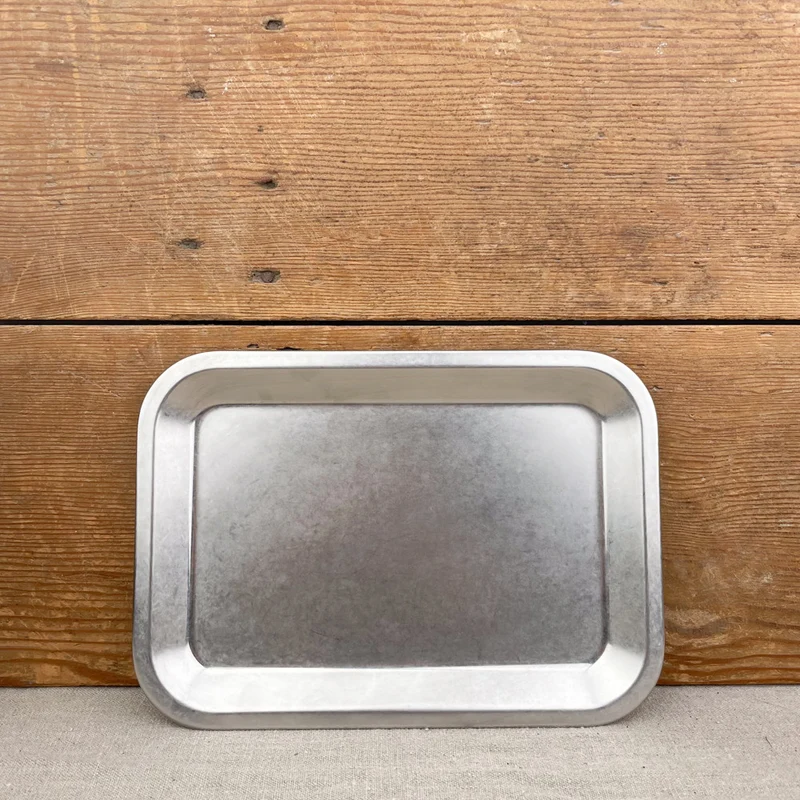 Plateau en inox mat