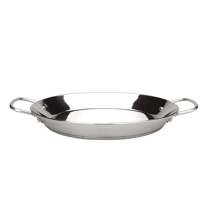 Plat à paëlla en inox spécial induction