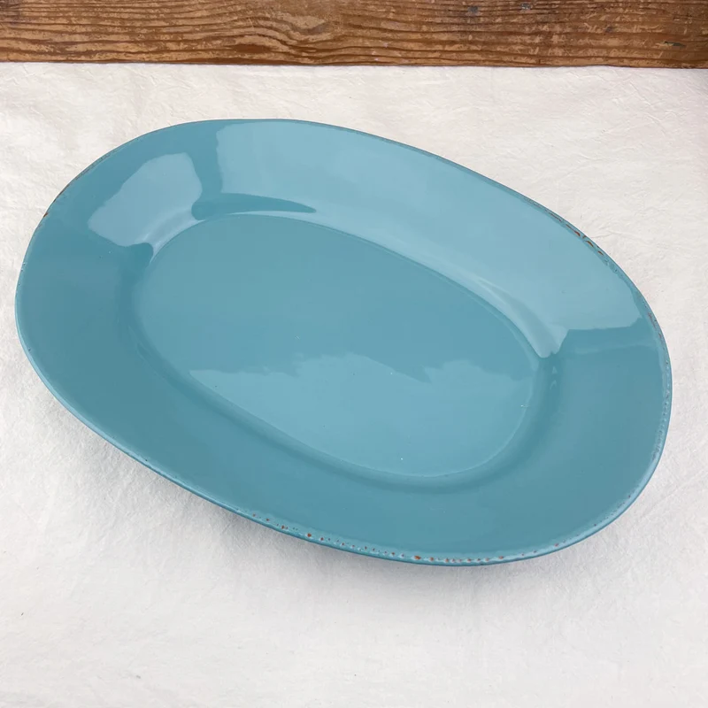 Plat ovale en céramique italienne