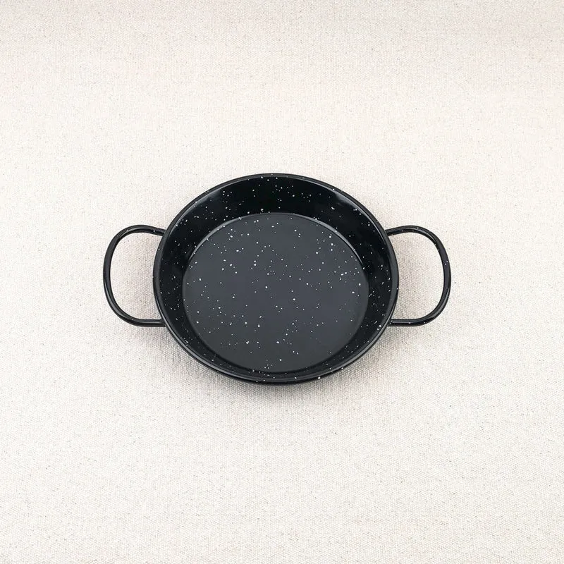 Plat à paella émaillé bas