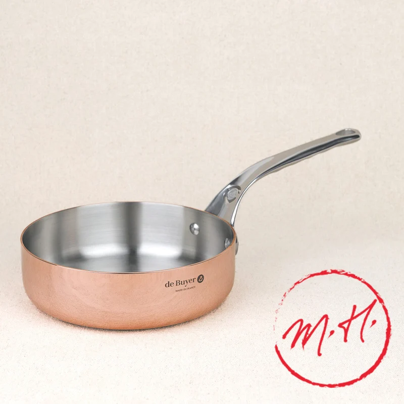 Sauteuse droite cuivre prima matera induction