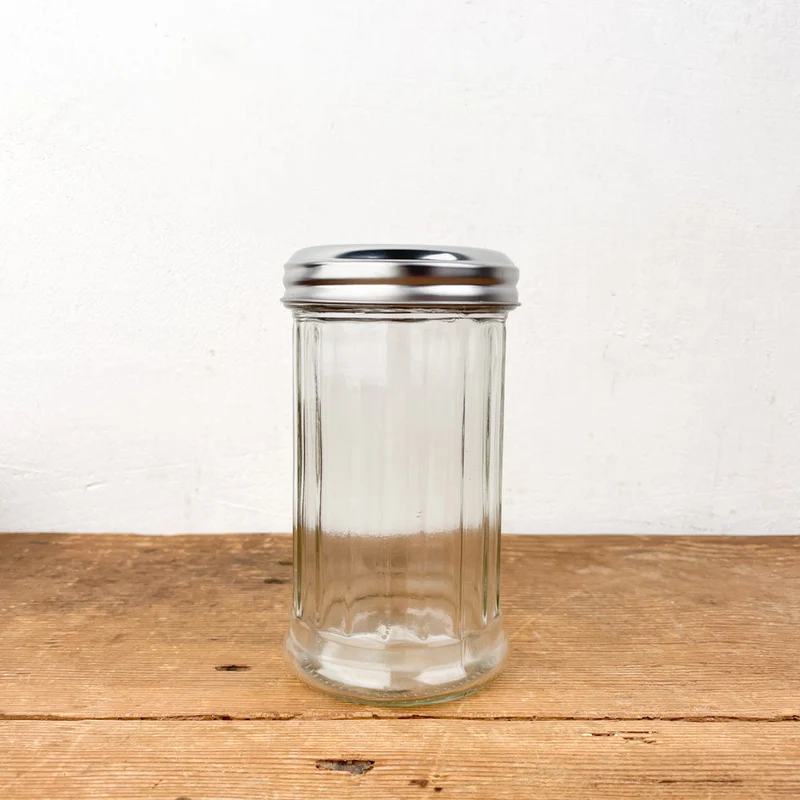Saupoudreur à sucre en verre et inox 300ml