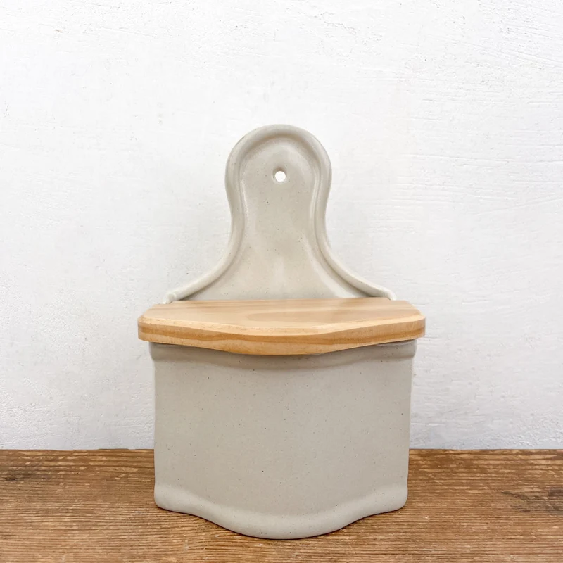 Pot à sel en grès émaillé