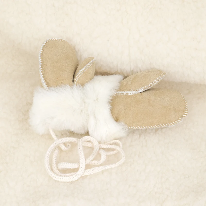 Moufles pour bébé en Mérinos