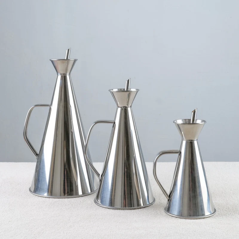 Huilier conique anti-goutte en inox