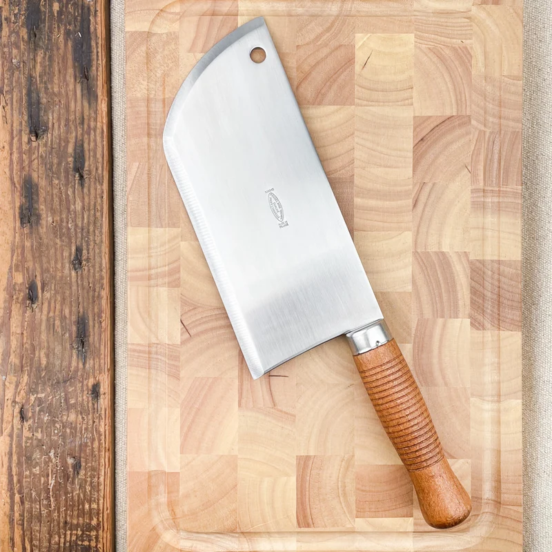 Feuille de boucher manche bois 25 cm
