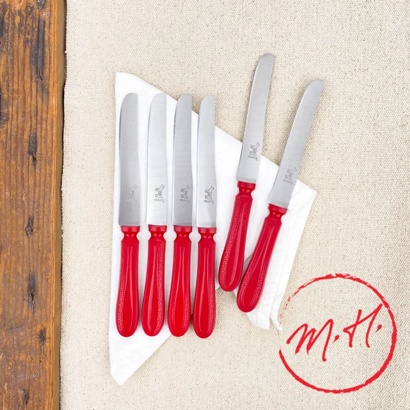 Couteaux chien rouge (x6)