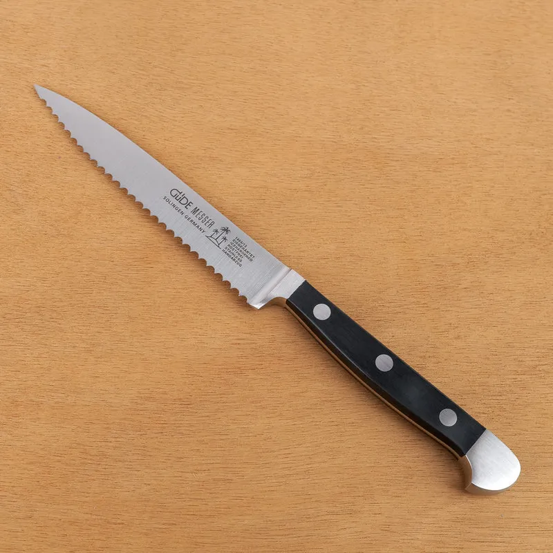 Couteau Alpha à lame pleine soie
