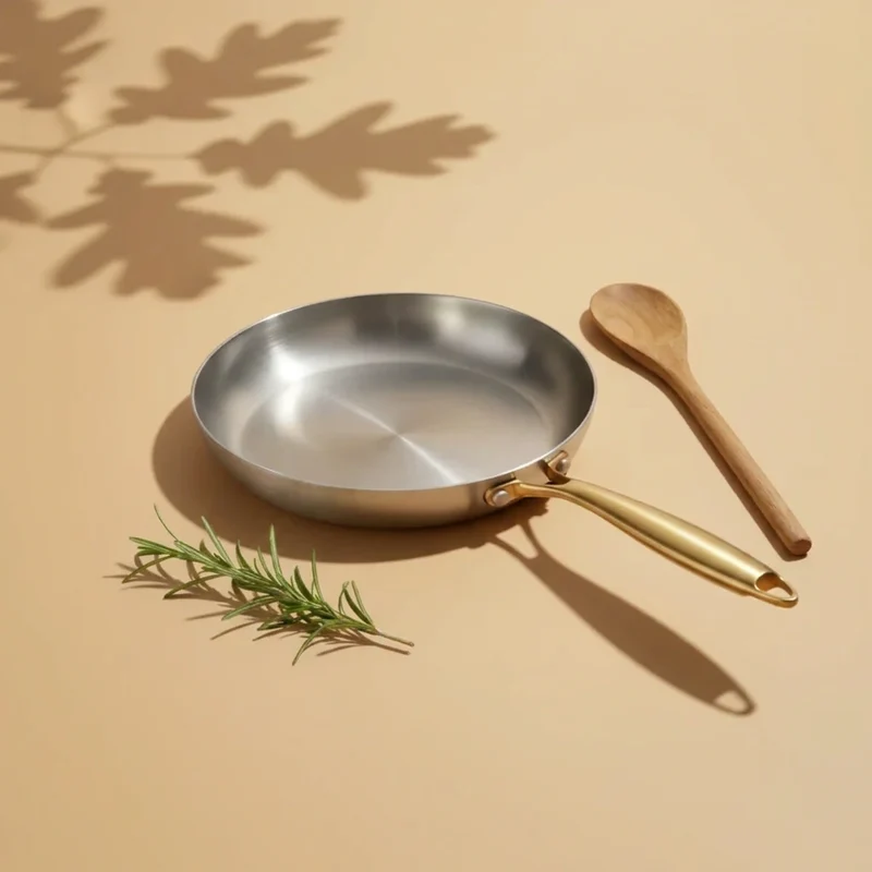 Poêle inox - 28 cm