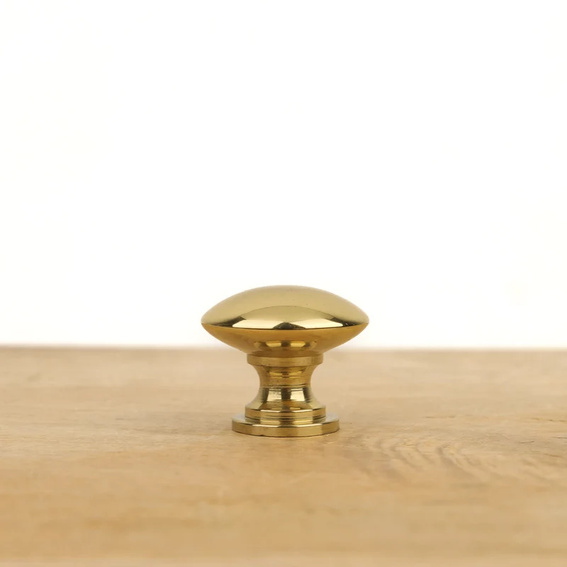 Bouton de meuble olive laiton poli