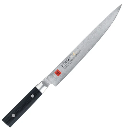 Couteau à découper « tranche lard » damas 24cm