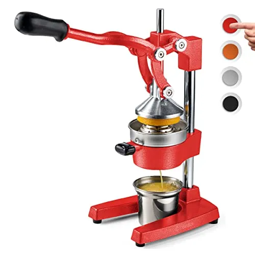 Eurolux Cast Iron Citrus Juicer, Red