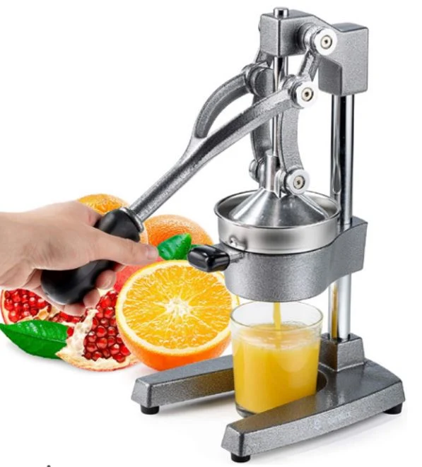Eurolux Heavy Duty Cast Iron Hand Citrus Juicer, Grey
