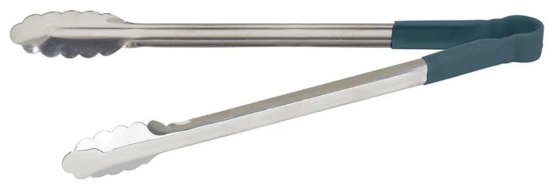UTPH-16B - Heat Resistant Heavy-Duty Utility Tongs with Polypropylene Handle - 16", Blue