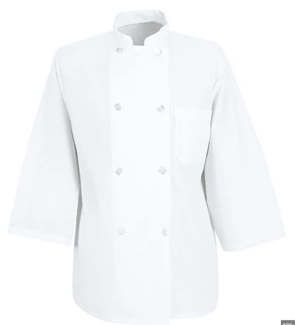CHEFCO,WCC-3-2XL, Mid-Length Sleeves White Chef Clothes