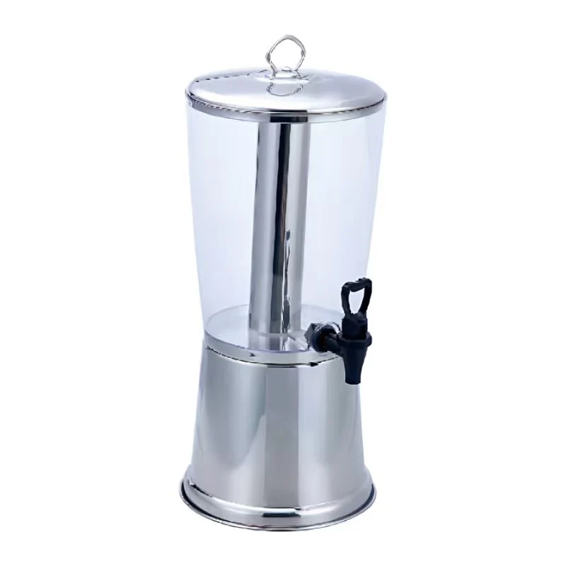 Sub-Equip, SE-JD, 8L Juice Dispenser – PC Bucket with Stainless Steel Lid & Base