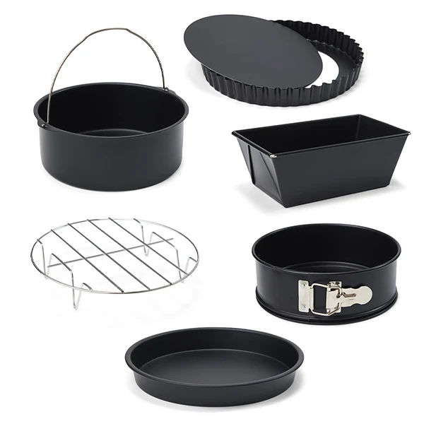 Lot de 5 moules et 1 grille pour friteuse à air chaud Patisse