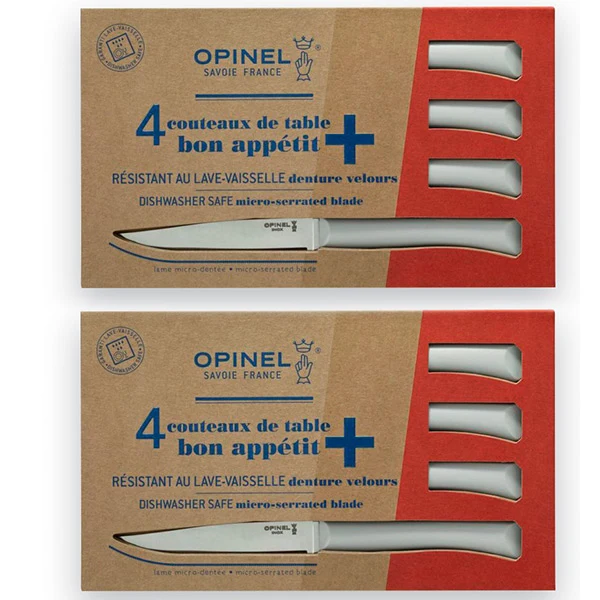 Lot de 2 coffrets 4 couteaux de table Nuage Opinel
