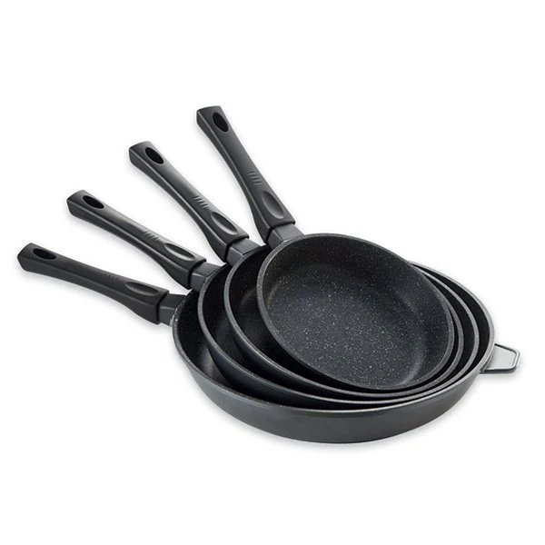 Lot 4 poêles revêtement Dur comme la pierre 20, 24, 28 et 32 cm Mathon