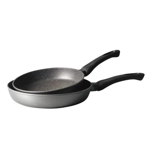 Lot 2 Poêles avec revêtement Dur comme la pierre 24 et 28 cm Mathon