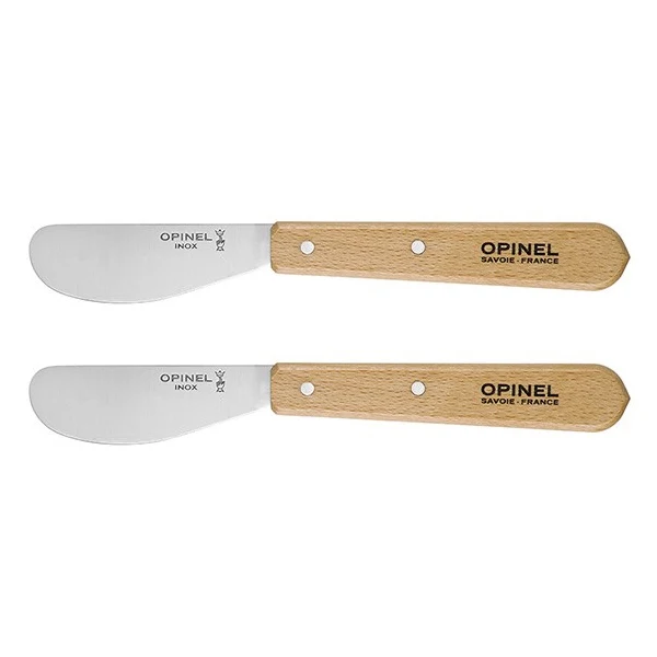 Lot de deux tartineurs N°117 inox 6 cm Opinel